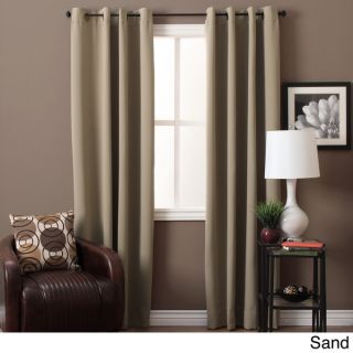 Aurora Home Thermal Insulated Blackout Grommet Top 84 inch Curtain