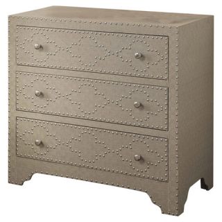 Crestview Springfield 3 Drawer Nailhead Chest