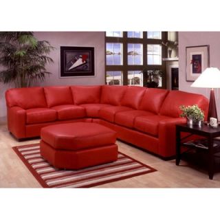 Omnia Furniture Albany Leather Sectional