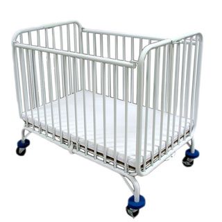 LA Baby Compact Folding Metal Crib   11452442   Shopping