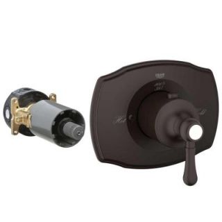 GROHE Authentic Single Handle GrohFlex Thermostatic Valve Trim Kit in Oil Rubbed Bronze (Valve Sold Separately) 19839ZB0