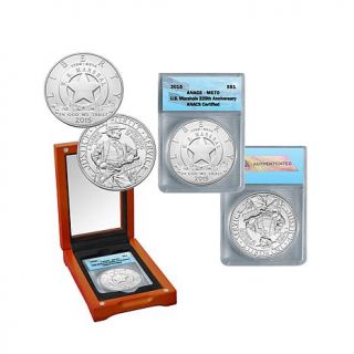 2015 MS70 ANACS U.S. Marshals Service 225th Anniversary Silver Coin   7729264