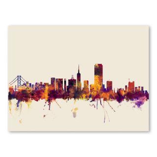 San Francisco City Skyline Wall Mural by Americanflat
