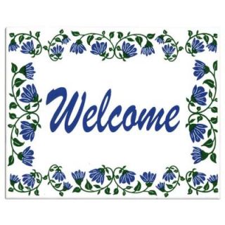 Floral Welcome Plaque 80102