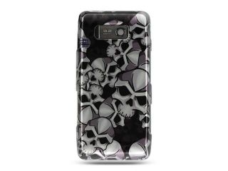 LG Fathom/LG VS750 Black Skull Design Crystal Case