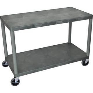 Luxor Industrial Three Shelf Cart (Gray) HEW335 G