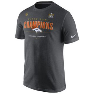Nike Mens Denver Broncos Super Bowl 50 Champion Locker Room T Shirt