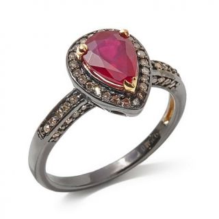 Rarities Fine Jewelry with Carol Brodie Glass Filled Ruby and Champagne Diamon   7921557