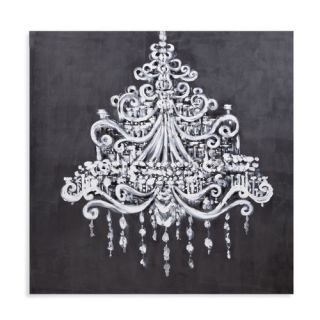 Dramatic Chandelier Painting Print on Canvas by Bassett Mirror