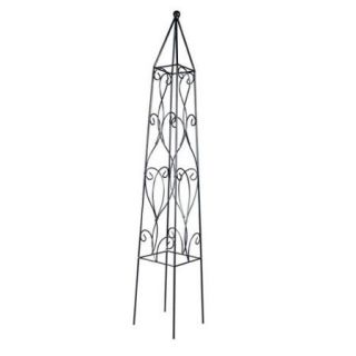 Border Concepts 72862 36 inch Wisteria Obelisk,Black