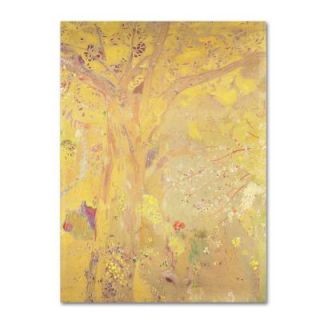 Trademark Fine Art 32 in. x 24 in. Yellow Tree Canvas Art BL01253 C2432GG