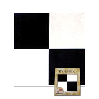 Home Dynamix 12 x 12 Luxury Vinyl Tile in Black / White