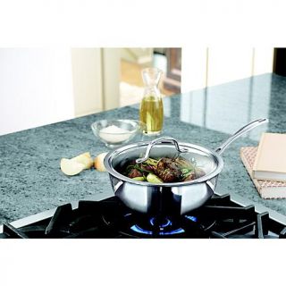 Calphalon Tri Ply 3 Quart Stainless Steel Chef's Pan   7505756