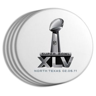 2011 Super Bowl Logo Coasters