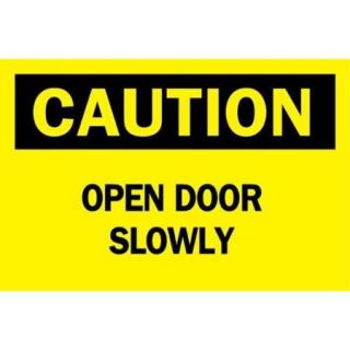 BRADY 22516 Caution Sign, 10 x 14In, BK/YEL, ENG, Text