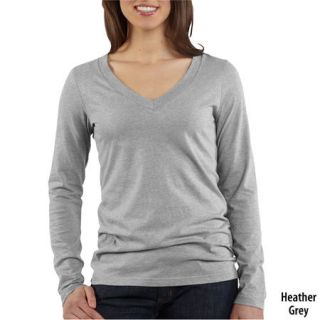 Carhartt Womens Lightweight Long Sleeve V Neck T Shirt (Style #WK114) 445927