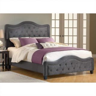 Hillsdale Trieste Fabric Upholstered Bed in Pewter   1638BXRT