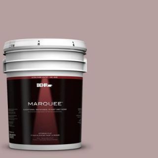 BEHR MARQUEE 5 gal. #N130 4 Plum Taupe Flat Exterior Paint 445405