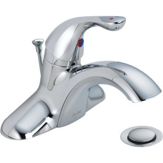 Delta Chrome 1 Handle WaterSense Bathroom Sink Faucet (Drain Included)