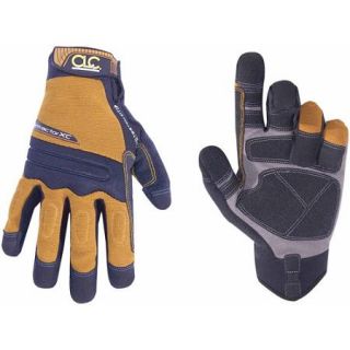 Custom Leathercraft Mocha Brown and Black Extra Large Landscaper Gloves