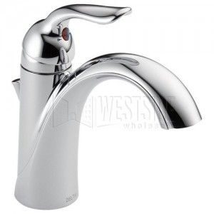 Delta 538 DST Bathroom Faucet, Lahara Single Handle Centerset   Chrome