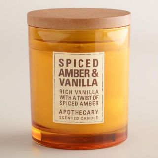 Amber and Vanilla Apothecary Candle