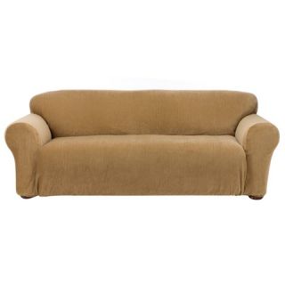 Casual Home Luxury Stretch Sofa Slipcover   Cinnamon