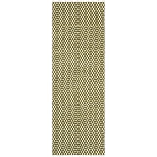 Hand loomed Moroccan Olive Cotton Rug (23 x 7)