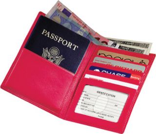 Royce Leather RFID Blocking Passport Currency Wallet 222 5   Red
