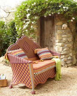 MacKenzie Childs Sunset Outdoor Loveseat