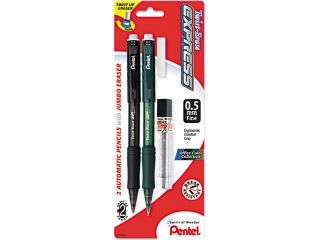 Pentel Twist Erase EXPRESS Automatic Pencil, 0.5 mm, 2 per Set, PK   PENQE415LEBP2