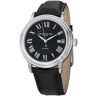 Raymond Weil Mens 2847 STC 00209 Maestro Black Dial Black Strap