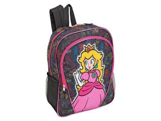Nintendo Super Mario Princess Peach 16 inch Backpack   Black