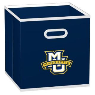 MyOwnersBox College STOREITS Marquette University 10 1/2 in. W x 10 1/2 in. H x 11 in. D Navy Fabric Storage Bin 11092 000CMAQ