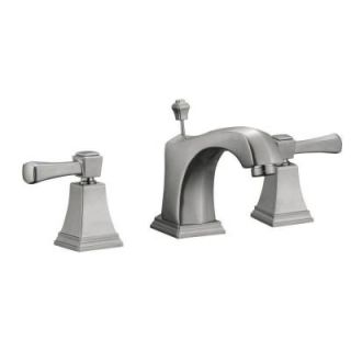Design House Torino 8 in. Widespread 2 Handle Lavatory Faucet in Satin Nickel 522052