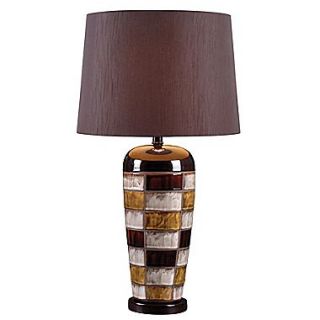 Kenroy Home Torino Table Lamp, Ceramic Squares