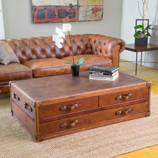 Christopher Knight Home Aldrin Steamer Coffee Table Chest  