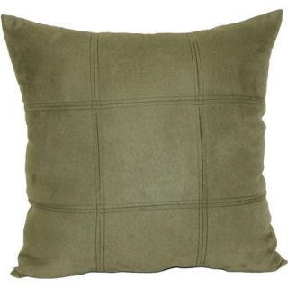 Mainstays Leaf Green Suede Decorative Pillow, Green