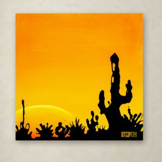 Trademark Fine Art Saguaro Sunset by Roderick Stevens Painting Print