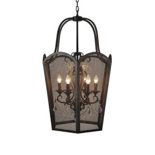 Yosemite Home Decor Cargyle Meadow 6 Light Candle Chandelier