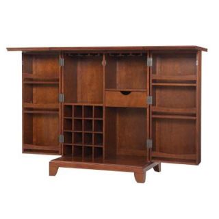 Crosley Newport Expandable Bar Cabinet in Cherry KF40001CCH