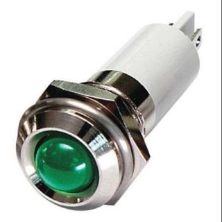24M111 Round Indicator Light, Green, 12VDC