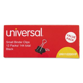 Universal Black/ Silver Small Binder Clips (Pack of 4)   17227992