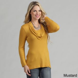 24/7 Comfort Apparel Womens Top Fashion Cowl Neck Top   14919555