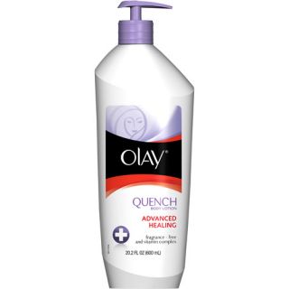 Olay Quench Daily Moisturizer Lotion Plus Shimmer with Cocoa Butter, 20.2 fl oz