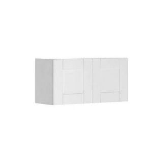 Fabritec 30x15x12.5 in. Dublin Wall Bridge Cabinet in White Melamine and Door in White W3015.W.DUBLI