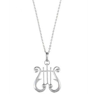 La Preciosa Sterling Silver Lyre Necklace   Shopping   Top