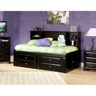 Chelsea Home Twin Mates Bed with Bookcase and Storage
