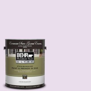 BEHR Premium Plus Ultra 1 gal. #650A 2 Ice Ballet Semi Gloss Enamel Exterior Paint 585001