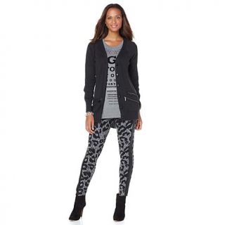 Melissa McCarthy Seven7 Zipper Detail Cardigan   7831569